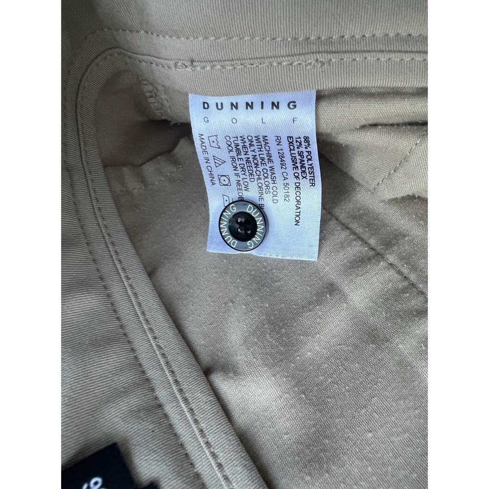Dunning Performance Mens Shorts Golf TAN Size 36 (Can offer bundle) - Picture 4 of 7